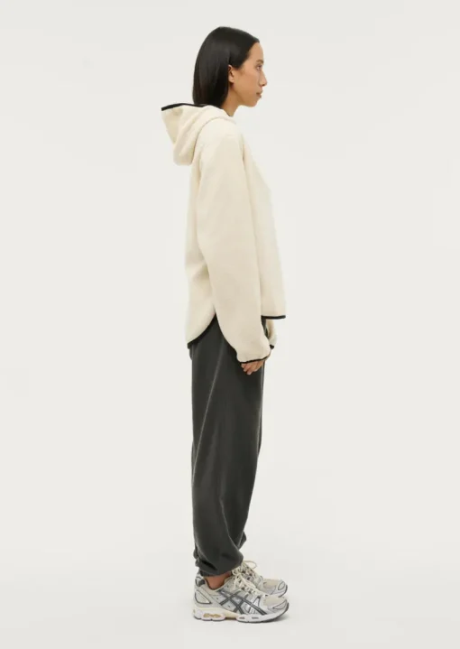 Women PE Nation - SHERPA HOODIE (PEARLED IVORY)