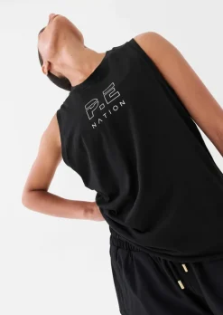 Women PE Nation - Shuffle Tank (Black)