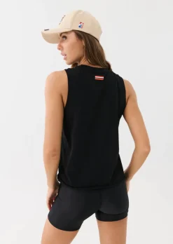Women PE Nation - SHUFFLE TANK (BLACK)