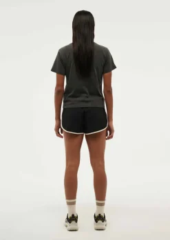 Women PE Nation - SPORTIVE SHORT SLEEVE TEE (WASHED BLACK)