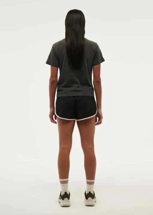 Women PE Nation - SPORTIVE SHORT SLEEVE TEE (WASHED BLACK)