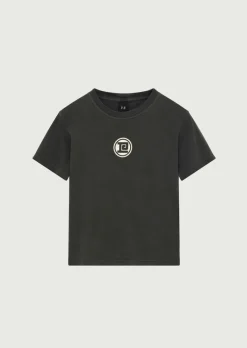 Women PE Nation - SPORTIVE SHORT SLEEVE TEE (WASHED BLACK)