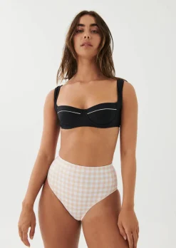 Women PE Nation - Springboard Bikini Top (Black)