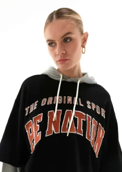 Women PE Nation - WONDERGOAL HOODIE (BLACK)