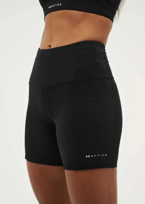 Women PE Nation P.E NATION -RECALIBRATE 5" BIKE SHORT (BLACK)