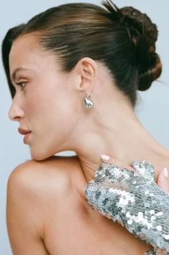Women Porter Jewellery - BABY BLOB EARRING (SILVER)