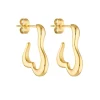 Women Porter Jewellery - BABY BONES HOOPS (GOLD)
