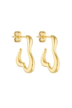 Women Porter Jewellery - BABY BONES HOOPS (GOLD)