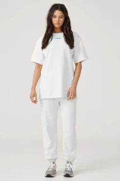 Women RAEF The Label - Knox Oversized Tee (White Marle)