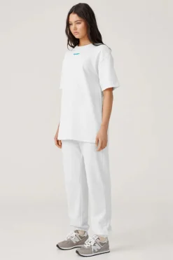 Women RAEF The Label - Knox Oversized Tee (White Marle)