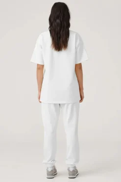 Women RAEF The Label - Knox Oversized Tee (White Marle)