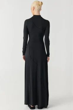 Third Form RAEF THE LABEL - CLEO PANELLED MAXI DRESS (BLACK)