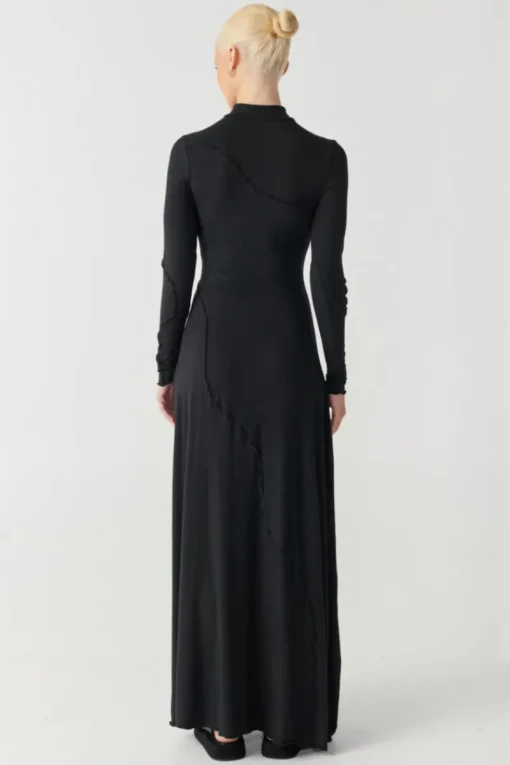 Third Form RAEF THE LABEL - CLEO PANELLED MAXI DRESS (BLACK)
