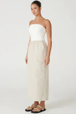 RAEF The Label - ESME CARGO SKIRT (BEIGE)