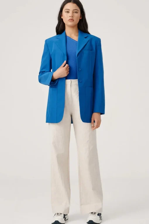 RAEF The Label - HENLEY BLAZER (BLUE)