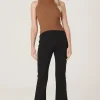 RAEF The Label - Joplin Split Front Pant (Black)