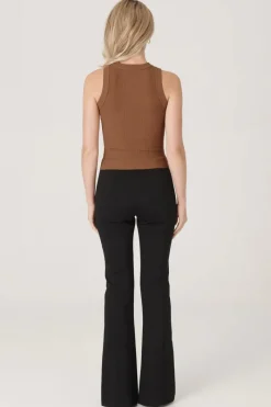 RAEF The Label - Joplin Split Front Pant (Black)