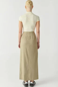 RAEF The Label - LANEY PANELLED SHORT SLEEVE TOP (BUTTER)