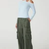 RAEF The Label REAF THE LABEL - KIRA CARGO PANT (DARK KHAKI)