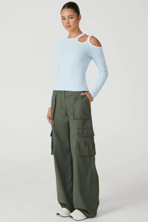 RAEF The Label REAF THE LABEL - KIRA CARGO PANT (DARK KHAKI)