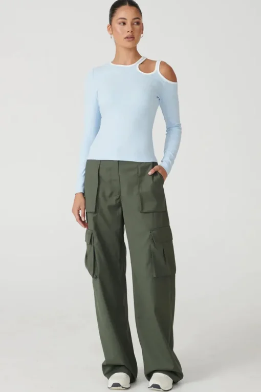 RAEF The Label REAF THE LABEL - KIRA CARGO PANT (DARK KHAKI)