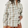 Remain - BILLIE FLANNEL SHIRT (SAND CHECK)