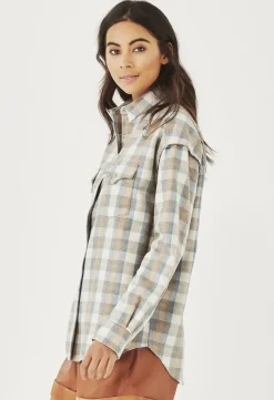 Remain - BILLIE FLANNEL SHIRT (SAND CHECK)