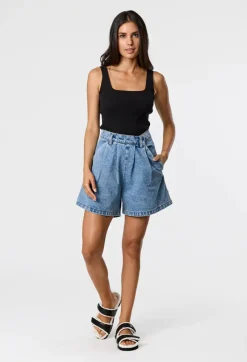 Remain - PAYTON SHORT (BLUE) FINAL SALE