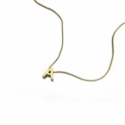 Women Riche Paris Femme RICHÉ PARIS FEMME - GOLD ALPHABET INITIAL NECKLACE