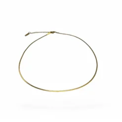 Women Riche Paris Femme RICHÉ PARIS FEMME - HERRINGBONE GOLD NECKLACE 2MM