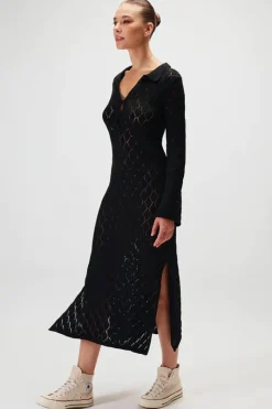 Women Rue Stiic - Alicia Maxi Knit Dress (Black)