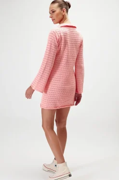 Rue Stiic - Ariel Knit MIni Dress (Orchid Pink)