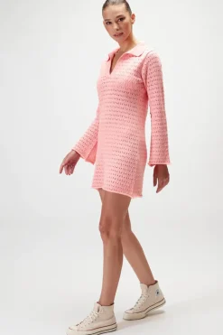 Rue Stiic - Ariel Knit MIni Dress (Orchid Pink)