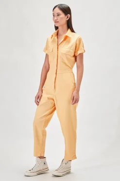 Women Rue Stiic - Bentēji Worksuit (Apricot)