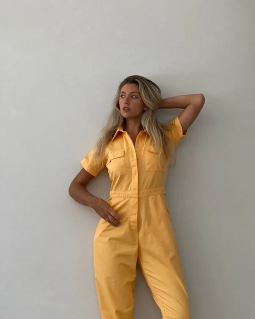 Women Rue Stiic - Bentēji Worksuit (Apricot)