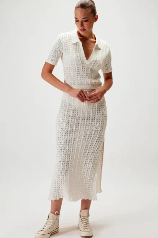 Rue Stiic - Eliza Knit Skirt (White)