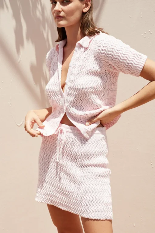 Women Rue Stiic - Emely Mini Skirt (Ice Pink)