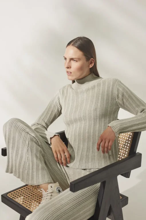 Women Rue Stiic - Henley Knit (Warm Grey)