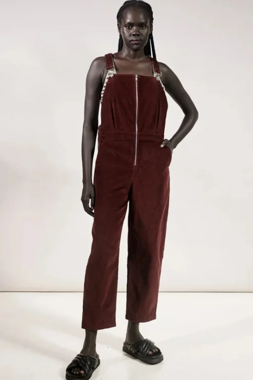 Women Rue Stiic - Jayda Overall (Maroon Red)