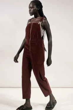 Women Rue Stiic - Jayda Overall (Maroon Red)