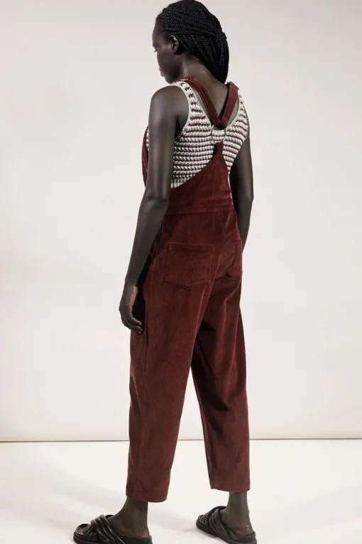 Women Rue Stiic - Jayda Overall (Maroon Red)