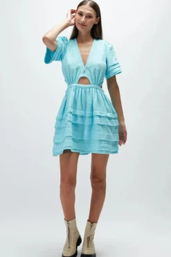 Rue Stiic - Julie Mini Dress (Aqua)