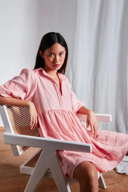 Rue Stiic - Lila Mini Dress (Blush Rose)