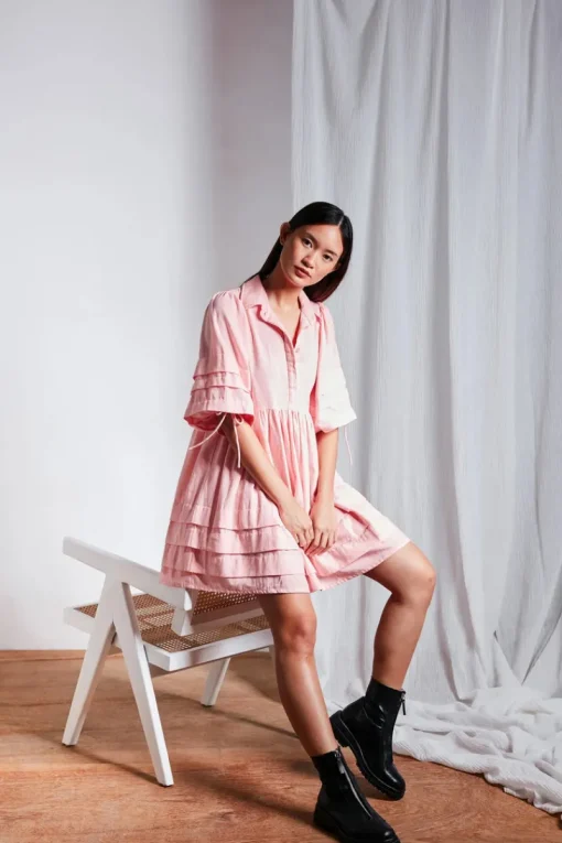 Rue Stiic - Lila Mini Dress (Blush Rose)