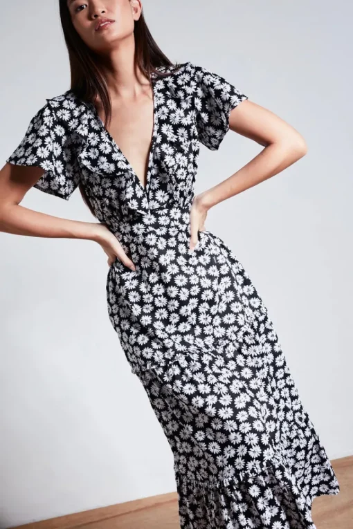 Rue Stiic - Lucille Maxi Dress (Black Dahlia Floral)