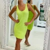 Rue Stiic - Moni Knit Dress (LIME )
