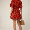 Rue Stiic - NINA MINI WRAP DRESS (DAMASK FLORAL)