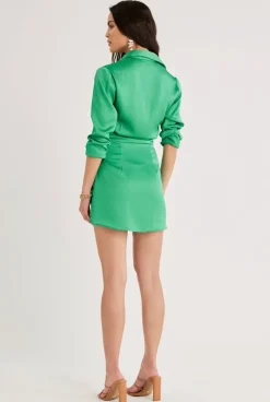 Rumer - Allegra Shirt Dress (Green)