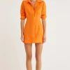 Rumer - Enigma Shirt Dress (Orange)