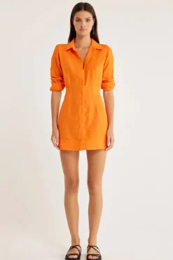 Rumer - Enigma Shirt Dress (Orange)